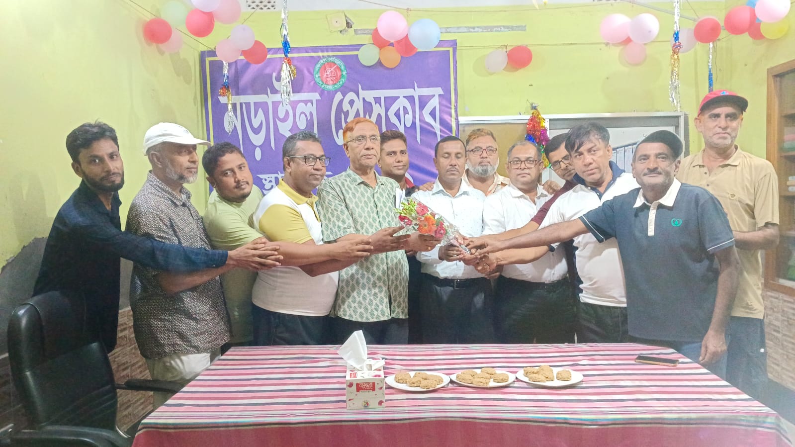 আগামী ২ বছরের জন্য  নড়াইল প্রেসক্লাবের কমিটি গঠন