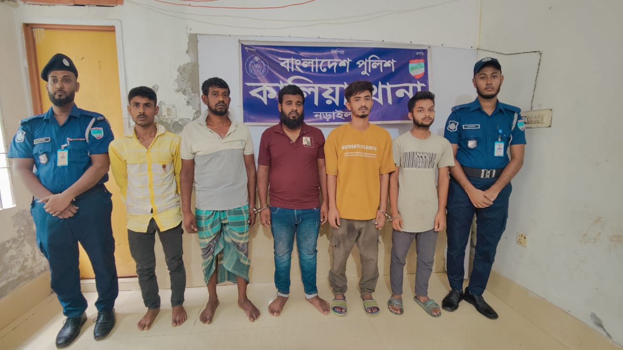 কালিয়ায় জিল্লুর রহমান হত্যা মামলা দায়েরের তিন ঘণ্টার মধ্যে ৫ আসামী গ্রেফতার
